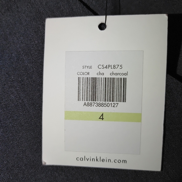 CALVIN KLEIN MODERN-FIT TROUSERS, CHARCOAL GREY 4 - Picture 7 of 10